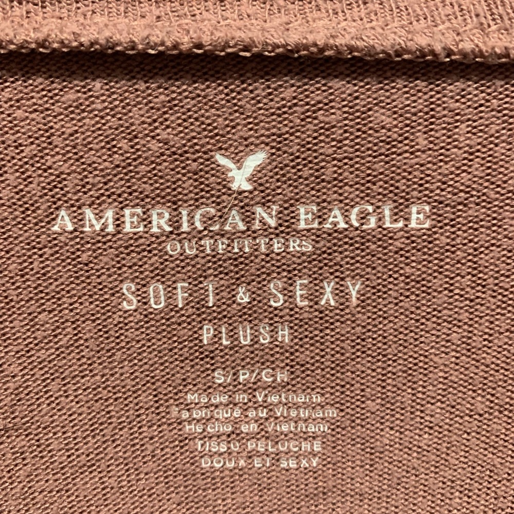AE Soft and Sexy Plush Pink Long Sleeve - Picture 3 of 3
